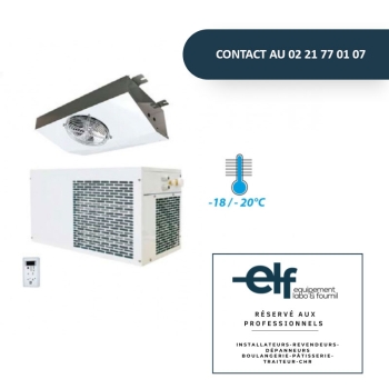 SPLIT HORIZONTAL AVEC ARMOIRE ELECTRIQUE INTEGREE Temp.-18/-20°C
